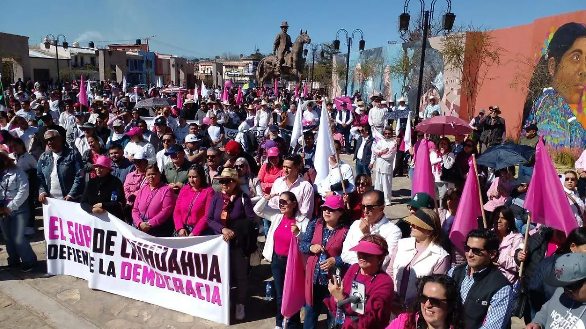 democracia cierre marcha